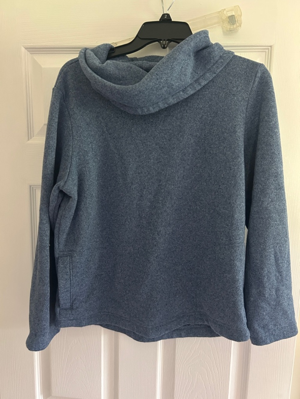 L.L. Bean Women's Slate Blue Cowl Neck Pullover